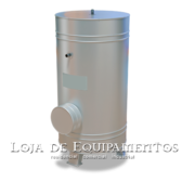 Boiler Vertical 400L Alta Pressão aço inox 316 - 1,5mm