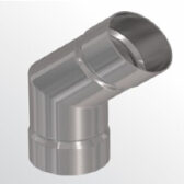 Joelho 45° Exaustão Inox 4" Sauna Vapor Gás - Namarra