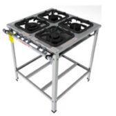 Fogão Industrial Classic Inox - FGI 34 EM- Gastromaq