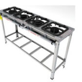 Fogão Industrial Classic Inox - FGI 34 LM- Gastromaq