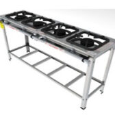 Fogão Industrial Classic Inox - FGI 34 LS- Gastromaq