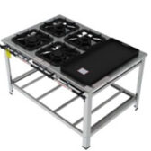 Fogão Industrial Classic Inox - FGI 44 EM CH- Gastromaq